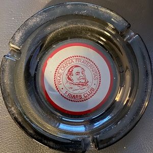 THE FRIARS CLUB IN NO LONGER - Vintage NYC Friars Club Ashtray & Cocktail Napkin